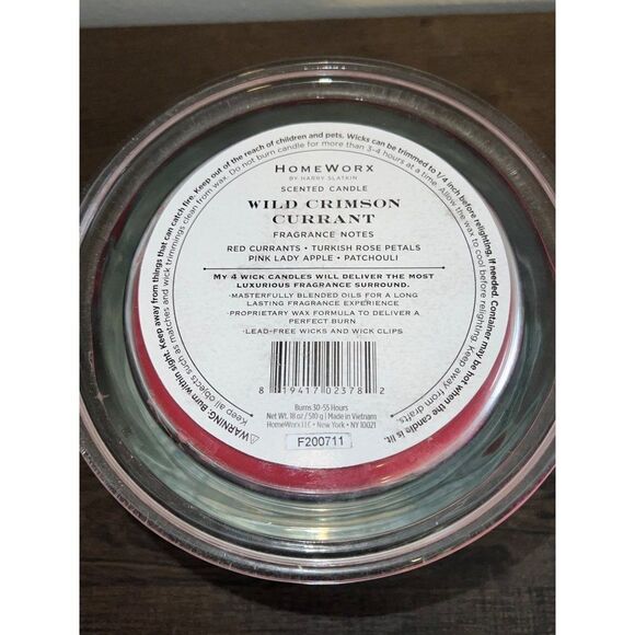 HomeWorx WILD CRIMSON CURRANT Candle - Picture 3 of 4